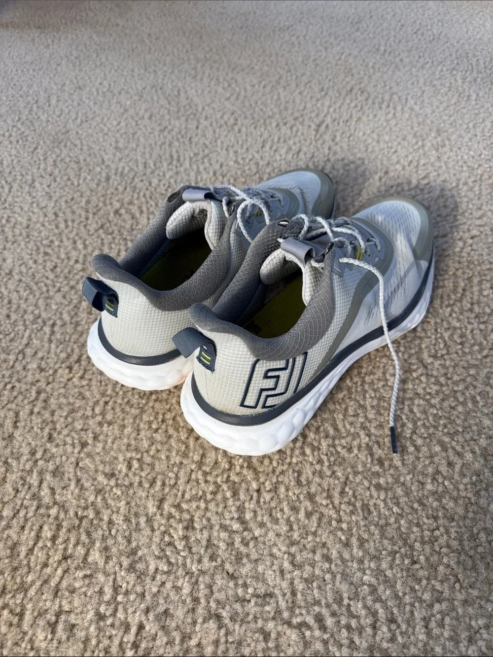 FootJoy Golf Sneakers in Light Gray and Olive Drab